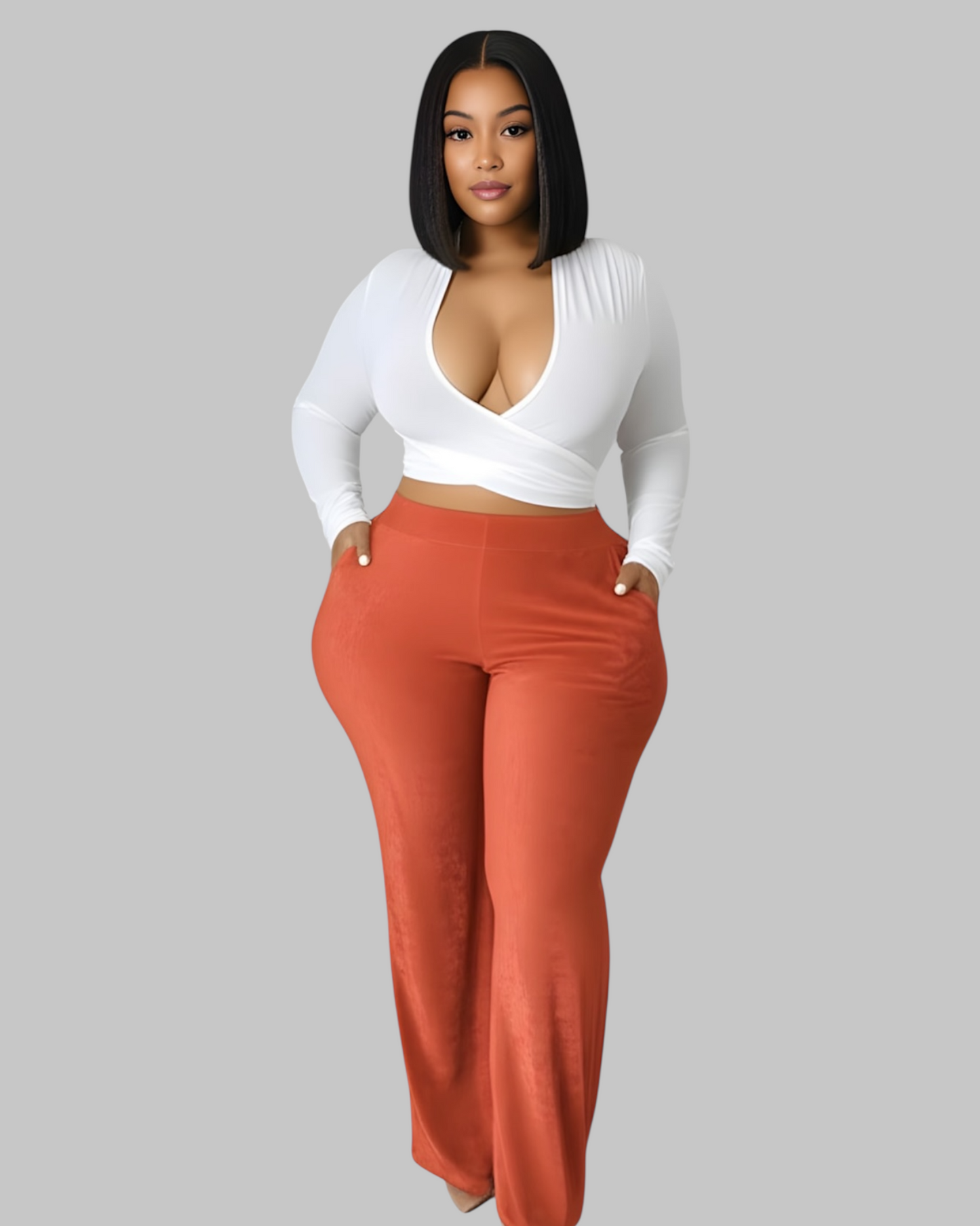 Rust Palazzo Pants