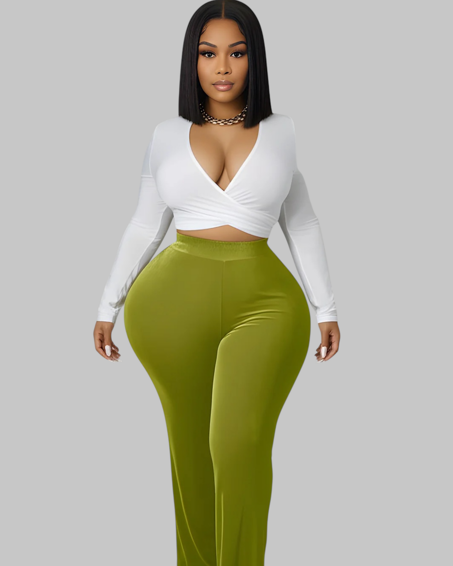 Olive Palazzo Pants