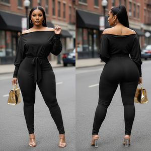 Black Wrap  Jumpsuit