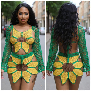 Sunflower Crochet Set