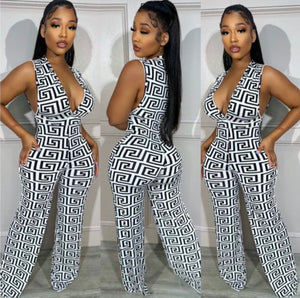 White Maze Jumpsuit