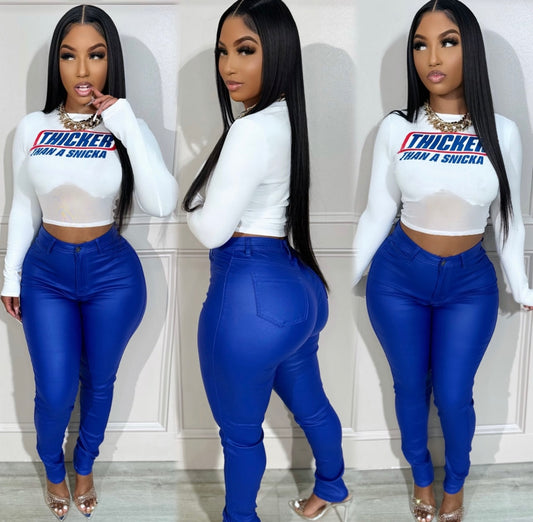 Royal Coated Pants
