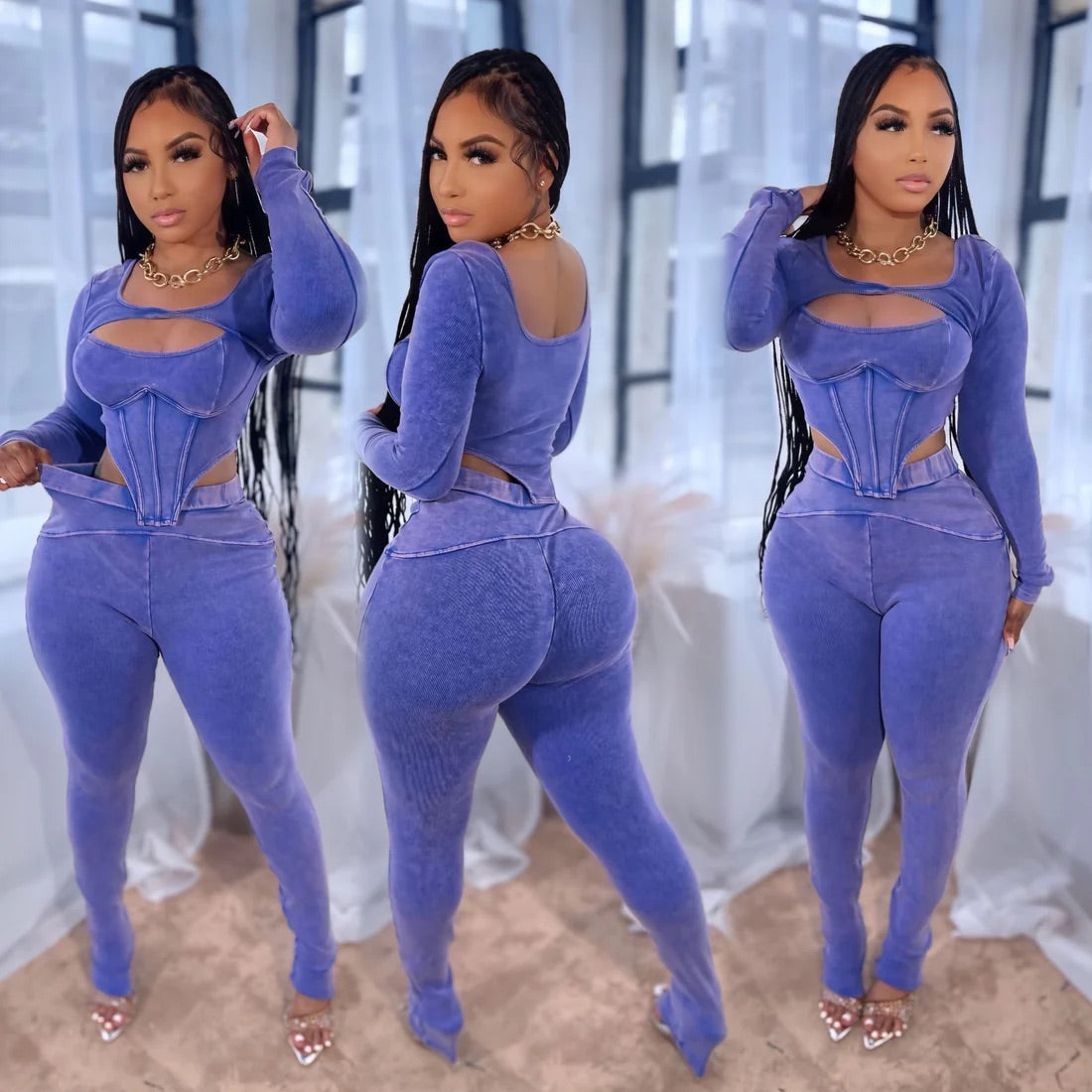 Wash Ribbed Set