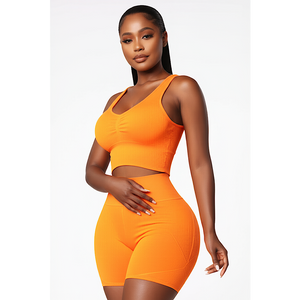 Ribbed Active Shorts Set