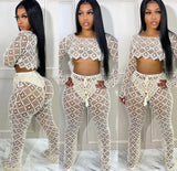 Ivory Crochet Swim Set