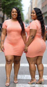 Peach Dress
