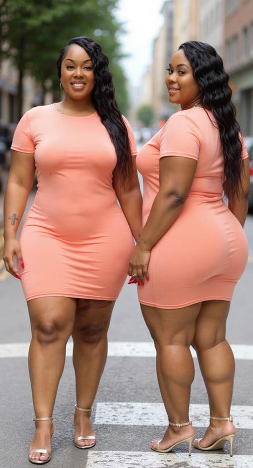 Peach Dress