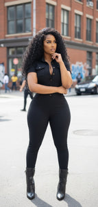 Black Denim jumpsuit