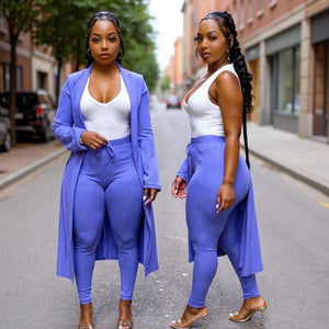 Lilac Cardigan Set