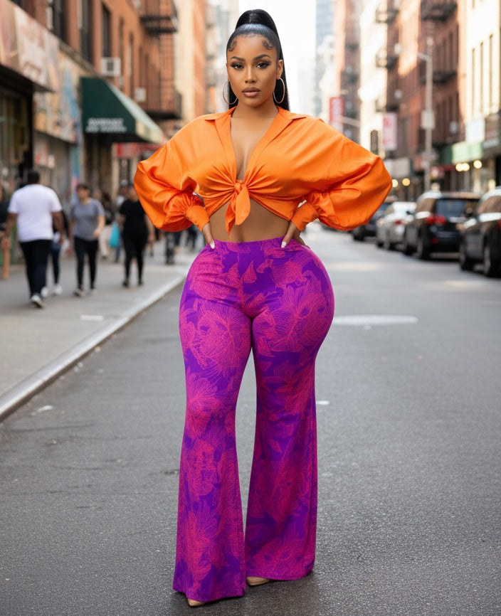 Purple Indi Palazzo Pants