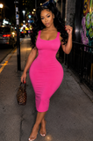 Pink Midi Dress