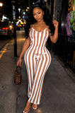 Mocha Stripe Set