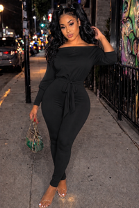 Black Wrap  Jumpsuit