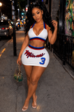 White Miami Jersey Set