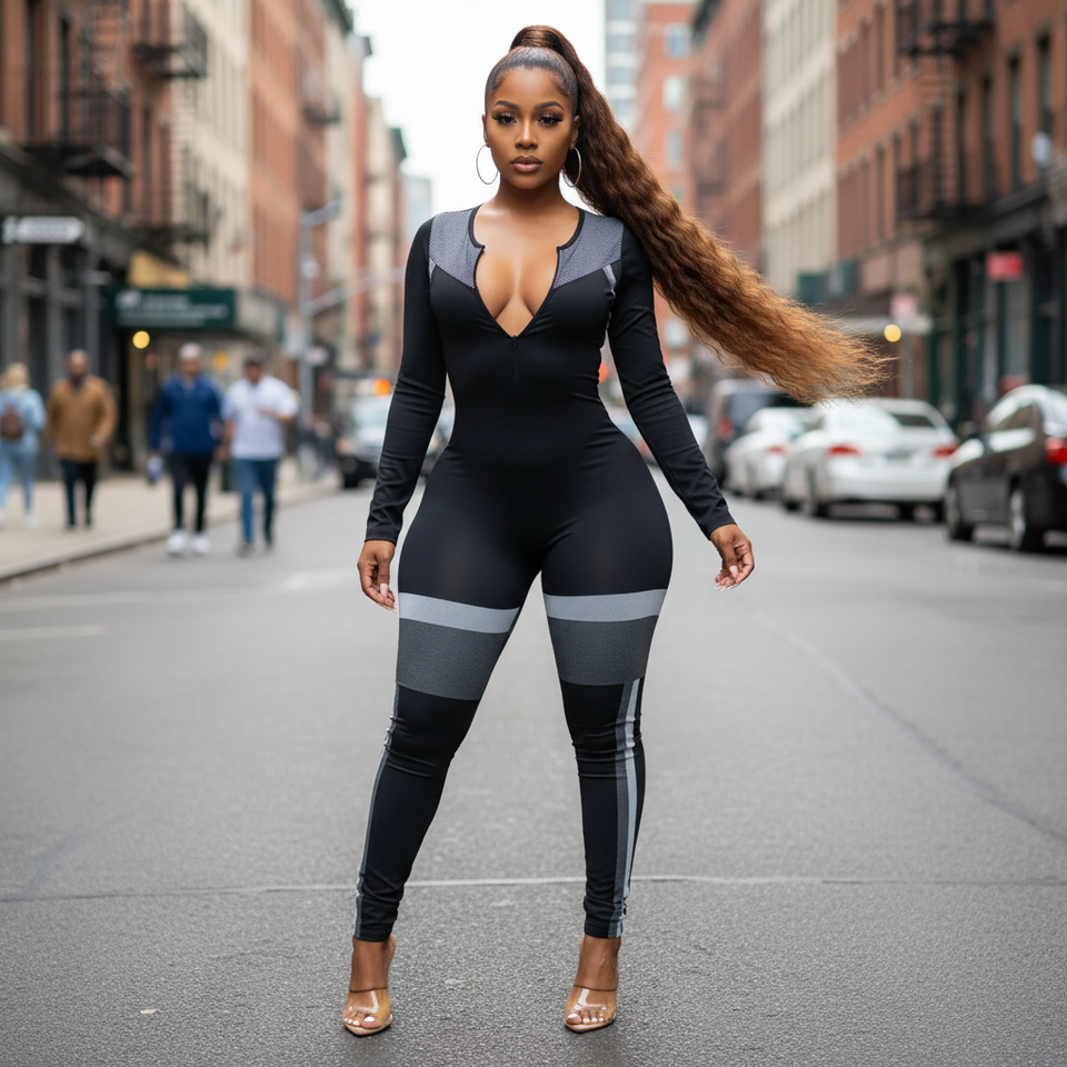 Black Active Jumpsuit