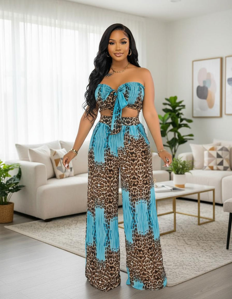 Leopard Palazzo Set
