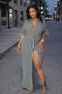 Black Stripe Dress