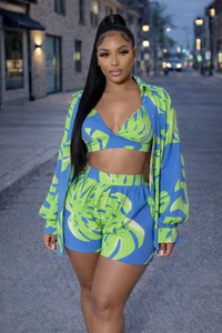 Blue Resort 3 Piece Set