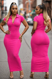 Pink Snap Dress