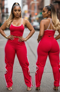 Red Jogger Set