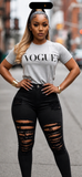 Grey Vogue Tee