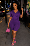 Chill Vneck Shorts Set