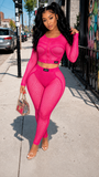 Pink Mesh Net Set