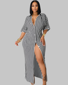 Black Stripe Dress