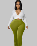 Olive Palazzo Pants