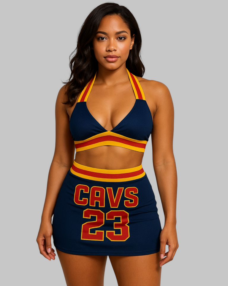 Cavs Jersey Skirt Set