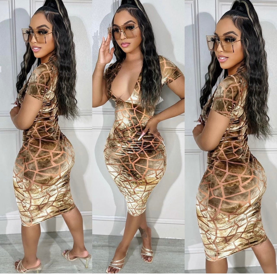Honey Marble Dress