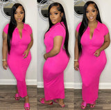 Pink Snap Dress
