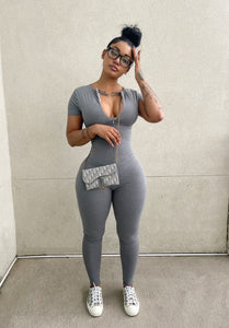 Grey Full Body Jumpsuit