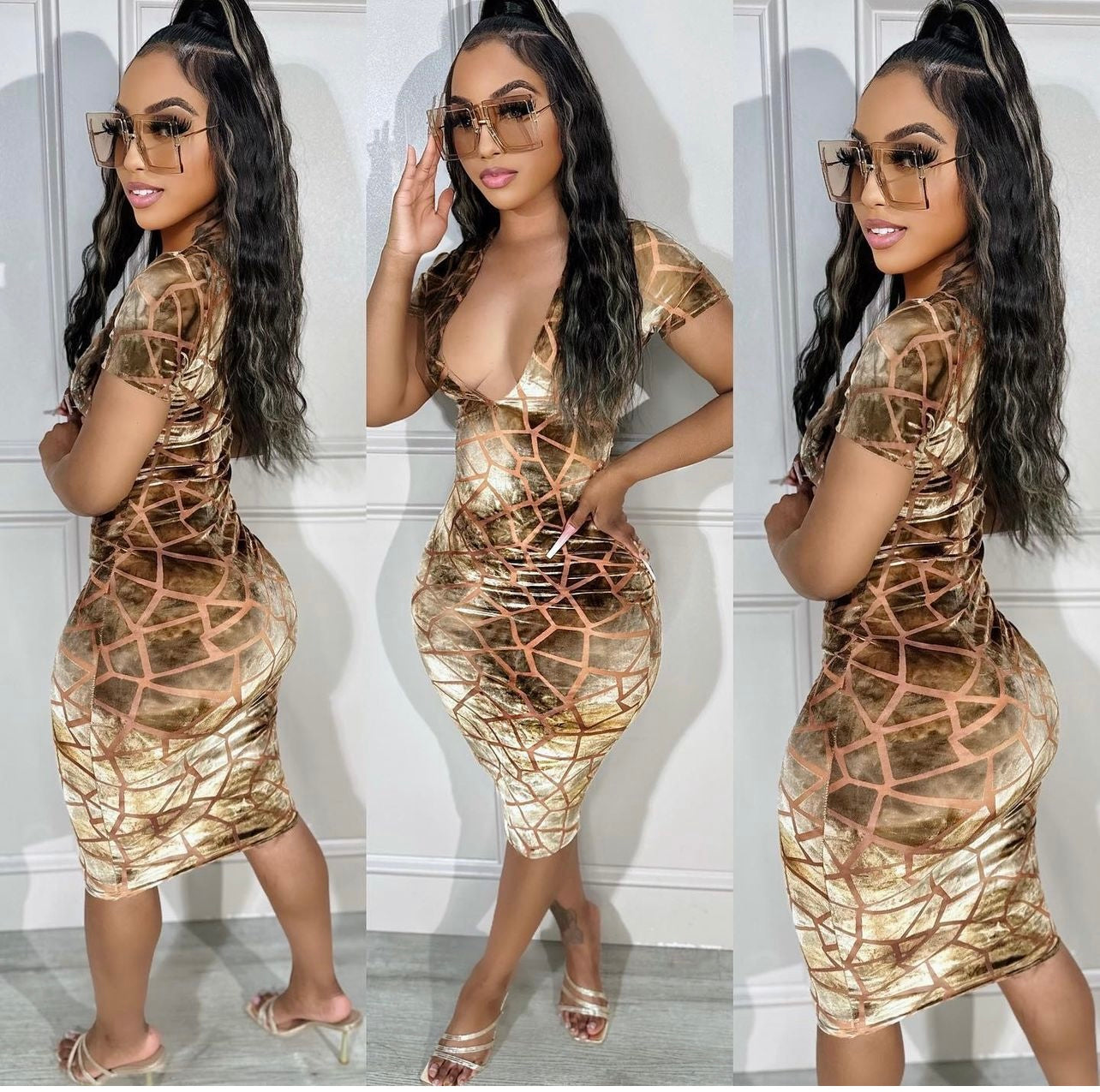 Honey Marble Dress