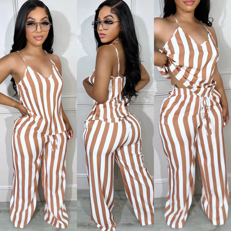 Mocha Stripe Set