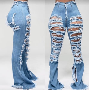 Fray Denim Jeans