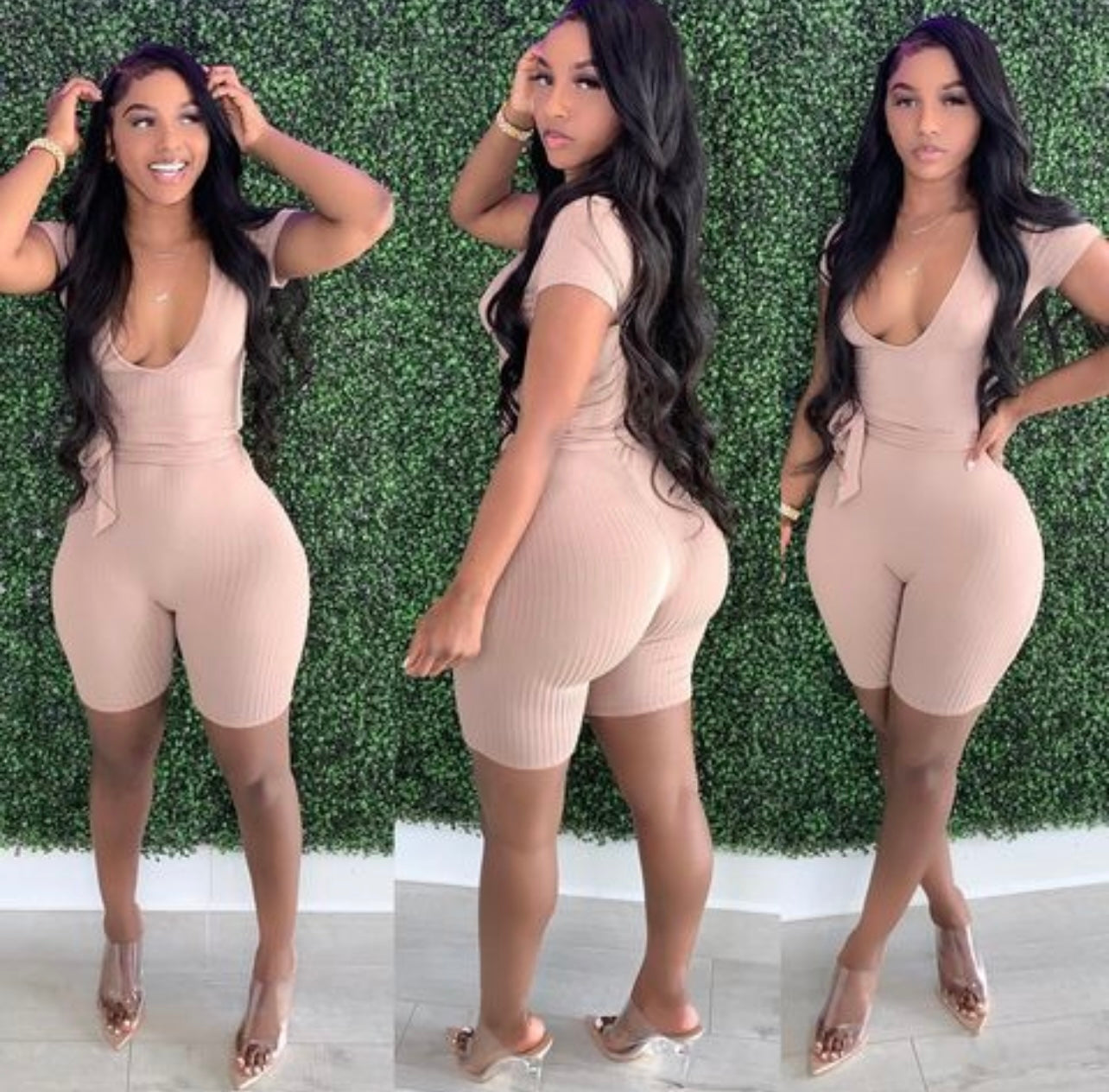 Taupe Romper