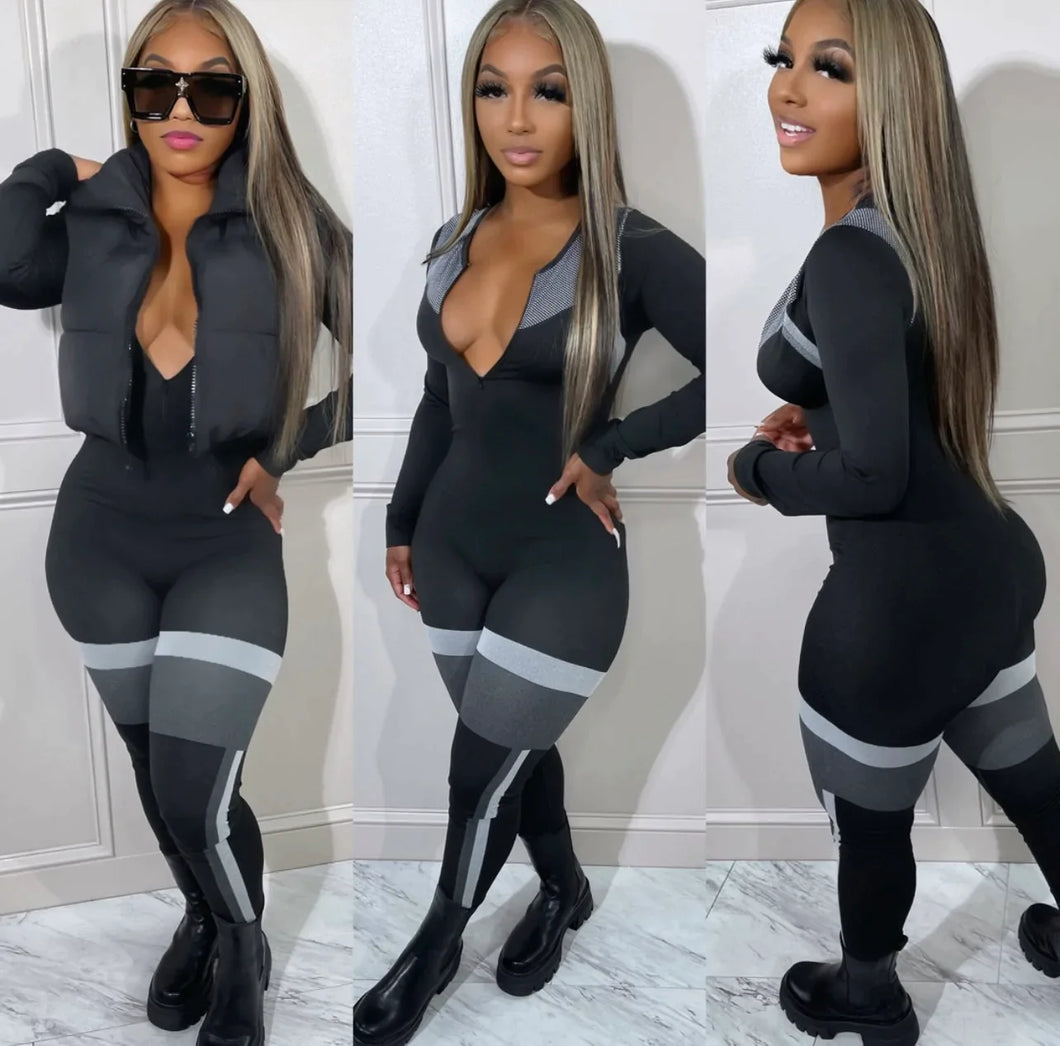 Black Active Jumpsuit