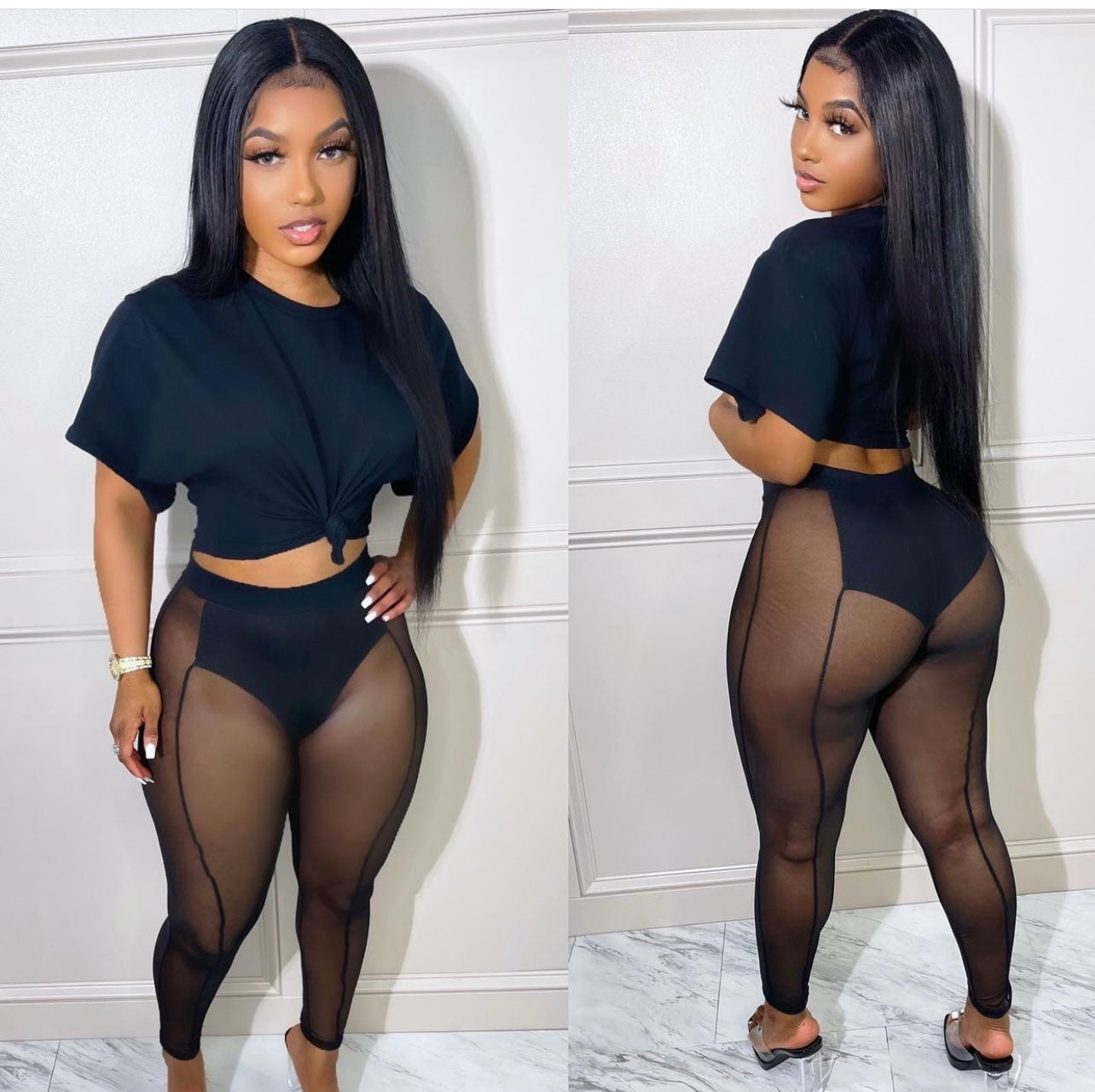 Mesh Crop Set