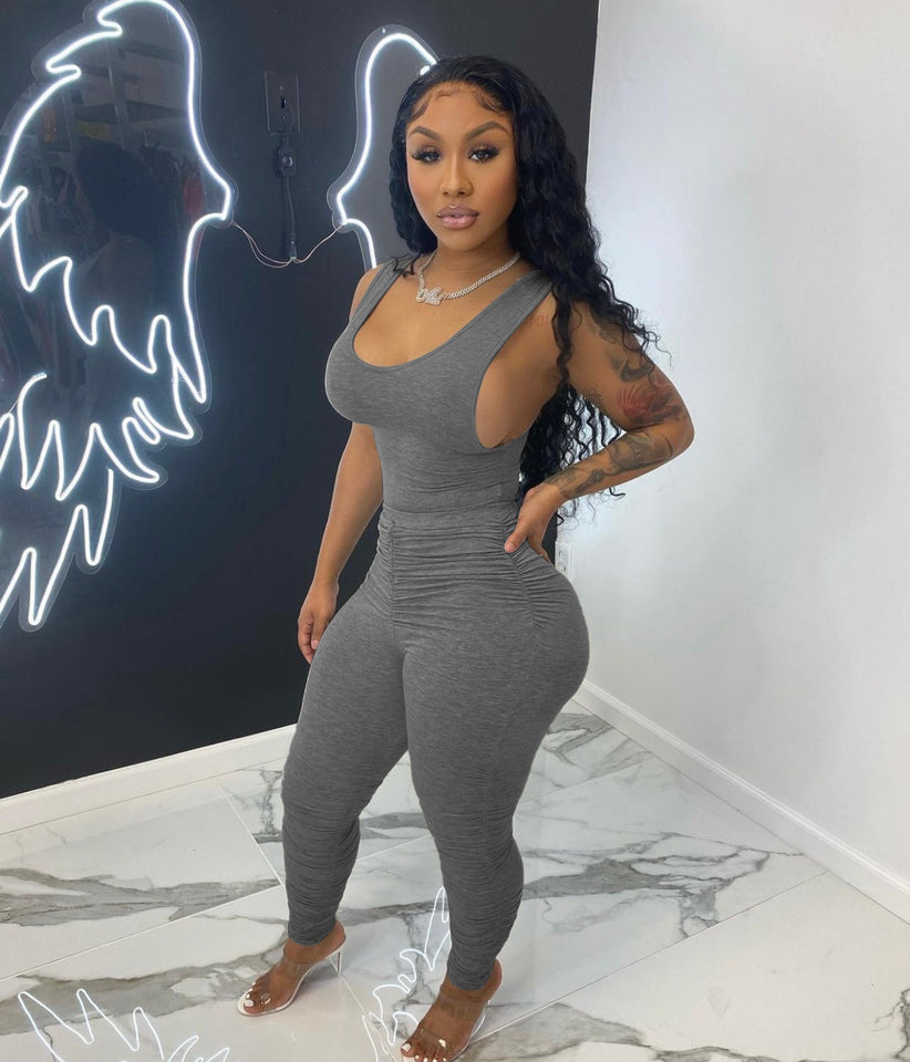 Charcoal Runched Set