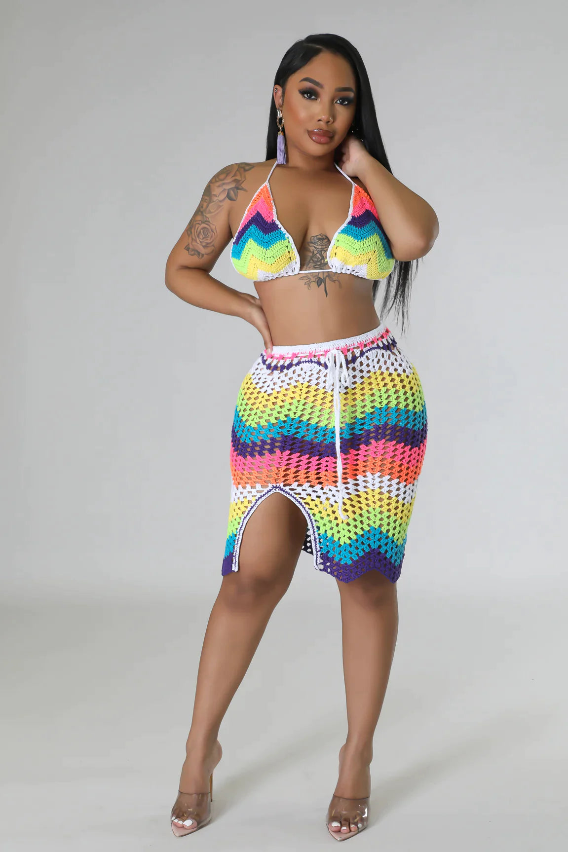 Rainbow Skirt Set