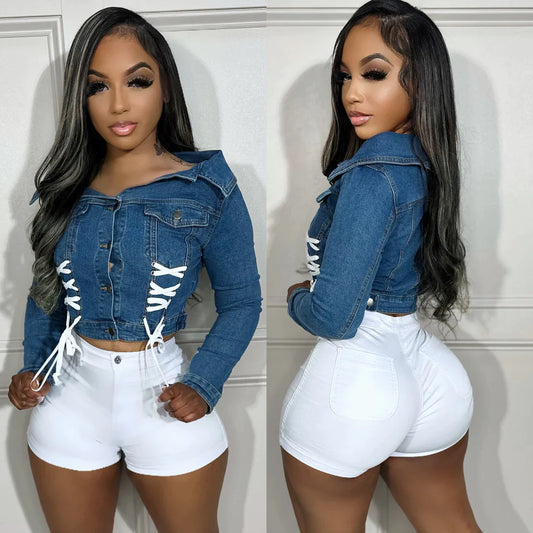 Lace Denim Jacket
