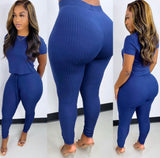 Navy Ribbed Set