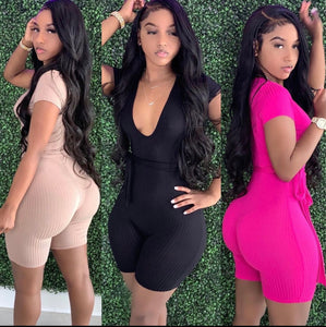 Solid  Romper