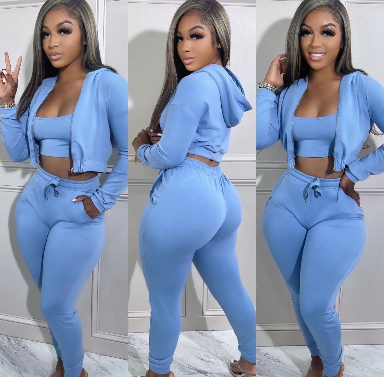 Baby Blue Jogger Set