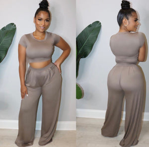 Taupe Palazzo Set