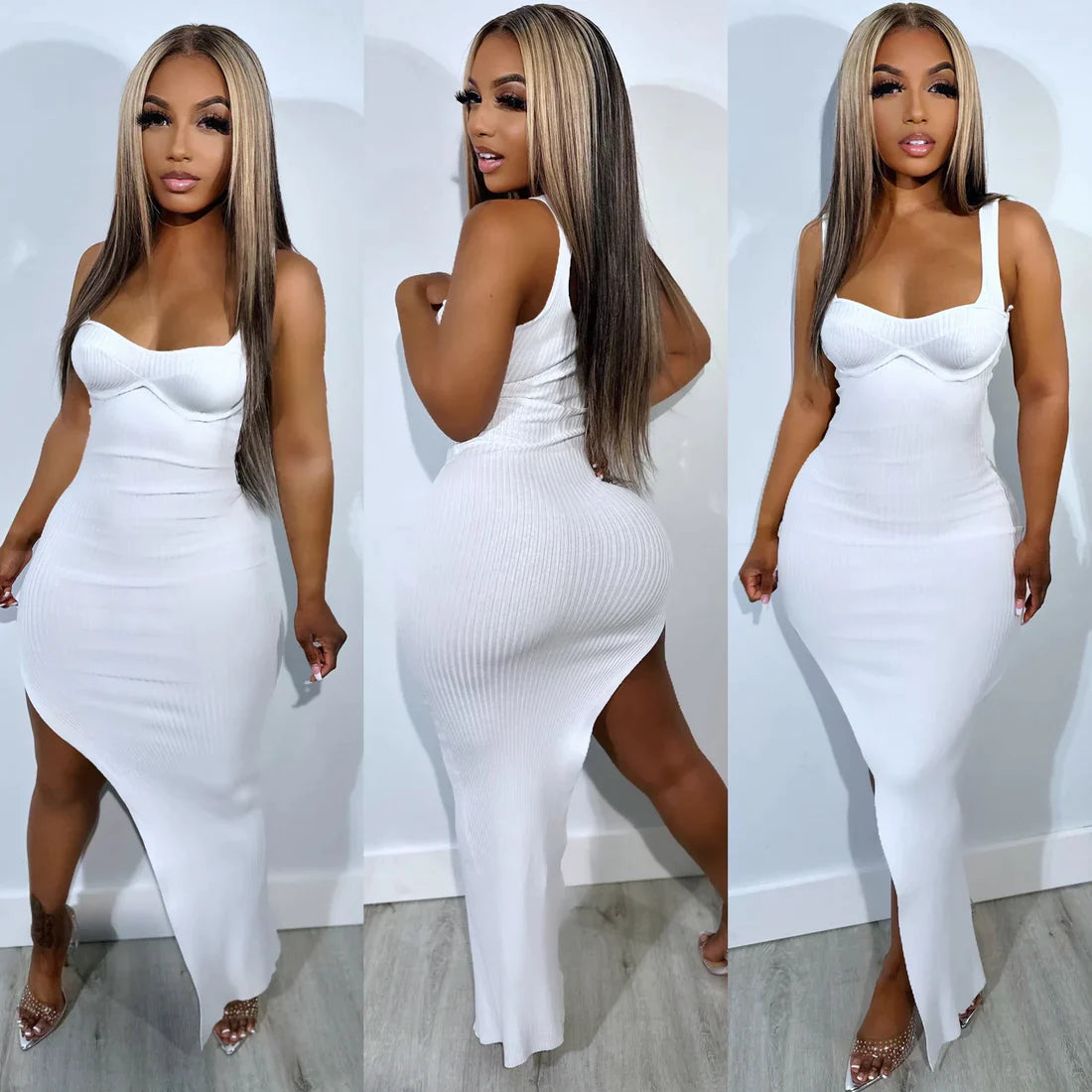 White Bustier Dress