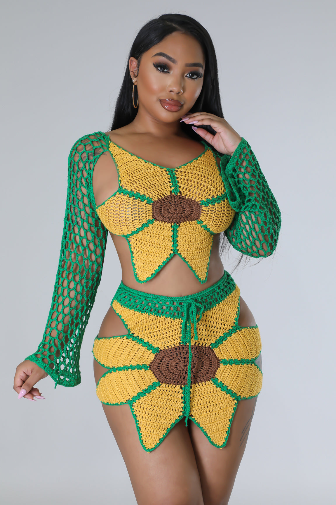 Sunflower Crochet Set